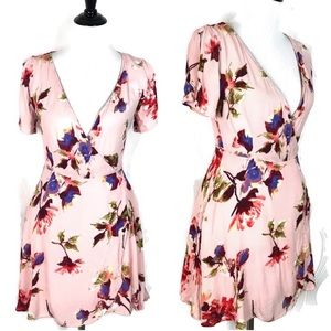 Blush floral lulus dress